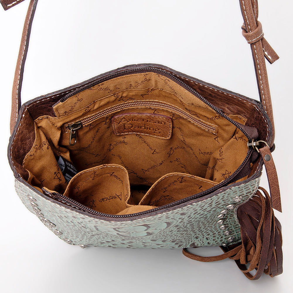 American Darling Tote Crocodile Embossed Genuine Leather Western Women Bag Handbag | for Cute Laptop