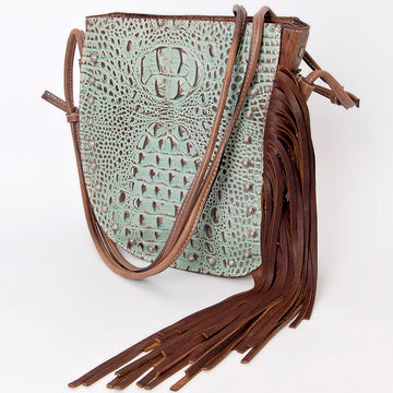 American Darling Tote Crocodile Embossed Genuine Leather Western Women Bag Handbag | for Cute Laptop