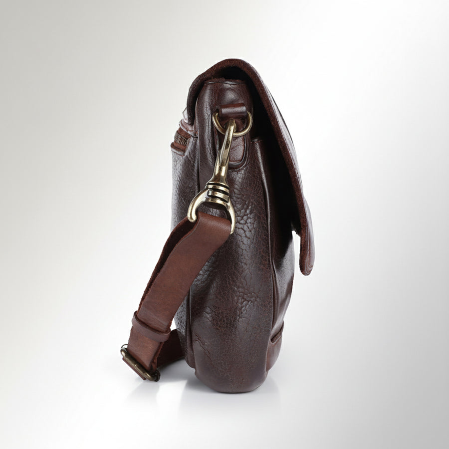 Spaghetti Western Swc412Brn Cross Body I Vintage Handmade Drum Dyed Genuine European Cowhide Leather Women Bag Western Handbag Purse