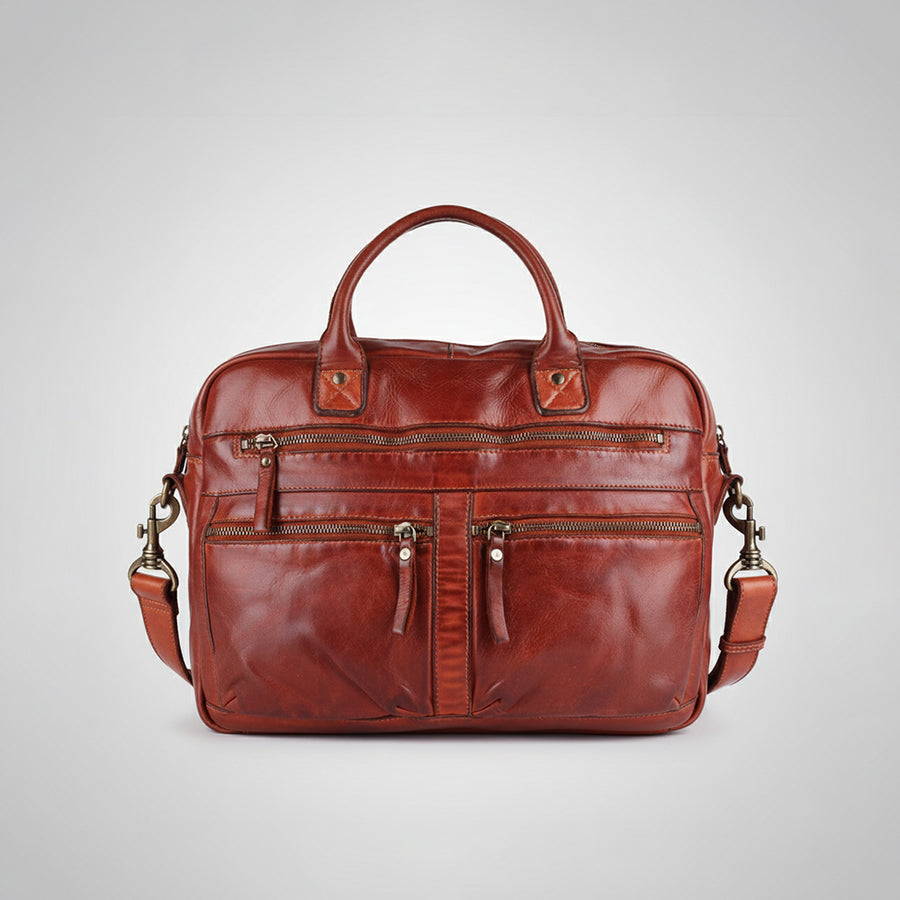 Spaghetti Western Swc409Cg Briefcase Vintage Handmade Drum Dyed Genuine European Cowhide Leather Women Bag Western Handbag Purse