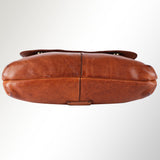 Spaghetti Western Swc408Tan Briefcase Vintage Handmade Drum Dyed Genuine European Cowhide Leather Women Bag Western Handbag Purse