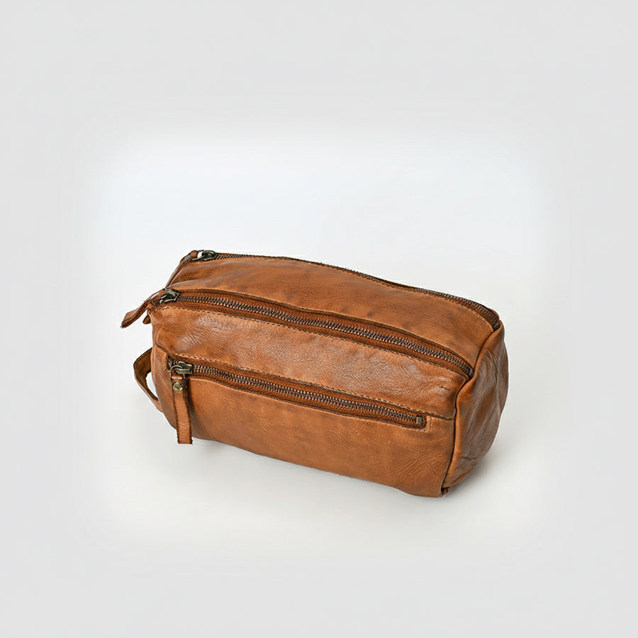 Spaghetti Western Swc411Tan Fanny Pack Vintage Handmade Drum Dyed Genuine European Cowhide Leather Women Bag Western Handbag Purse