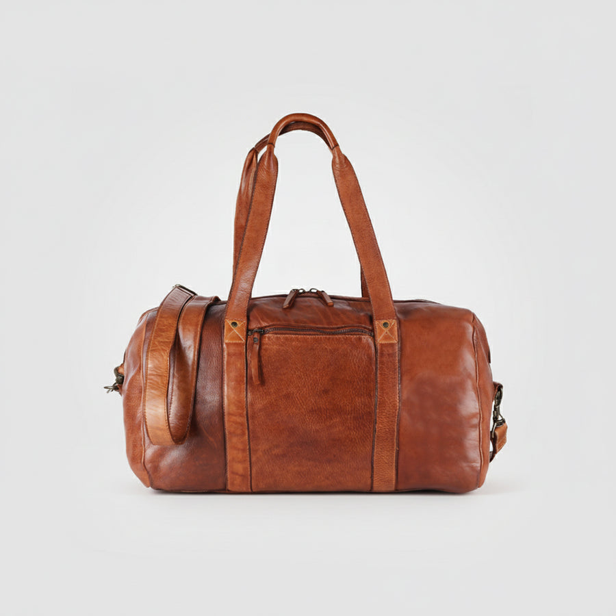 Spaghetti Western Swc413Tan Duffel Vintage Handmade Drum Dyed Genuine European Cowhide Leather Women Bag Western Handbag Purse