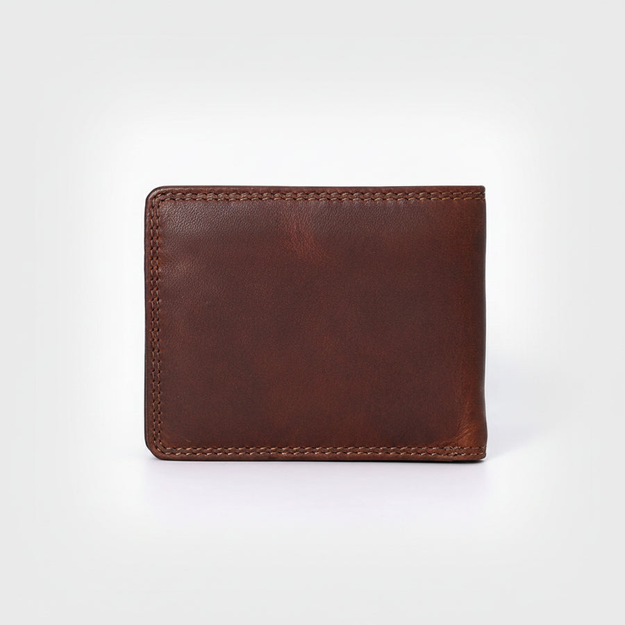 Spaghetti Western Swc431Dkbrn Wallet Vintage Handmade Drum Dyed Genuine European Cowhide Leather Women Bag Western Handbag Purse