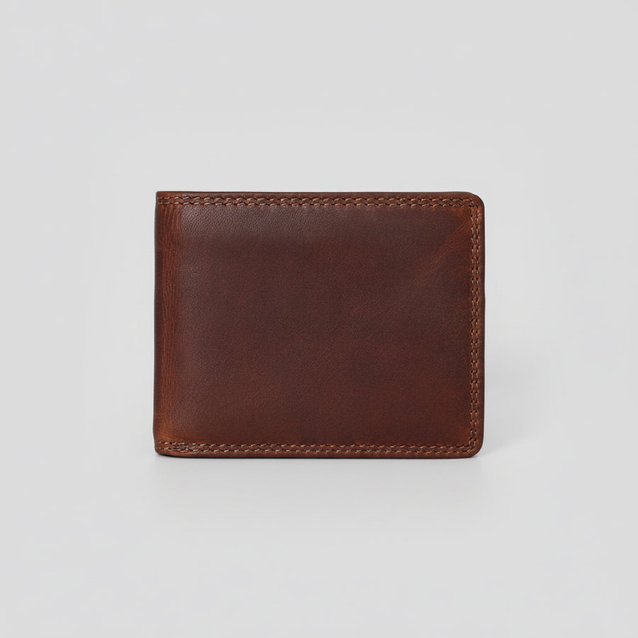 Spaghetti Western Swc431Dkbrn Wallet Vintage Handmade Drum Dyed Genuine European Cowhide Leather Women Bag Western Handbag Purse