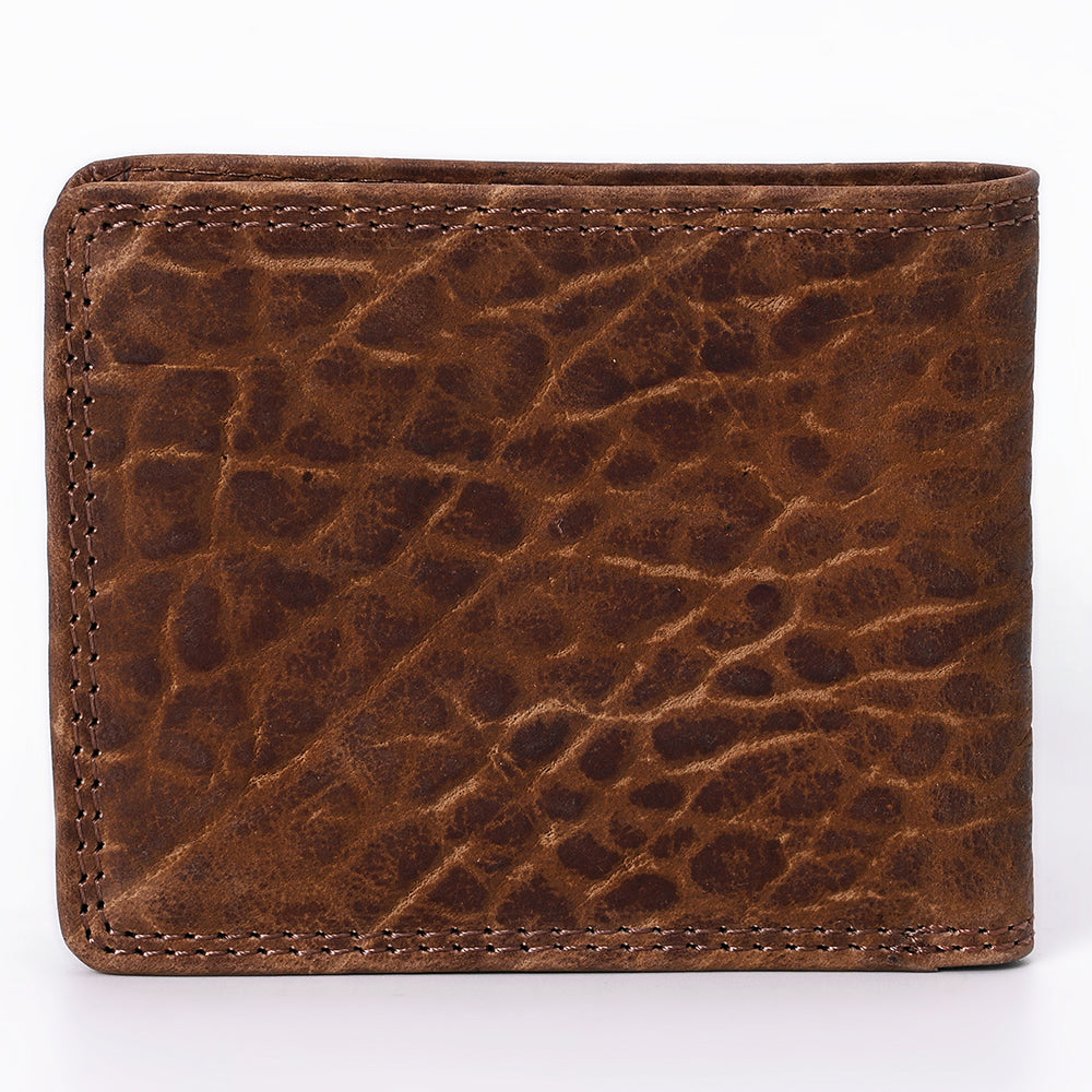 Spaghetti Western Swc452Brn Wallet Vintage Handmade Drum Dyed Genuine European Cowhide Leather Women Bag Western Handbag Purse