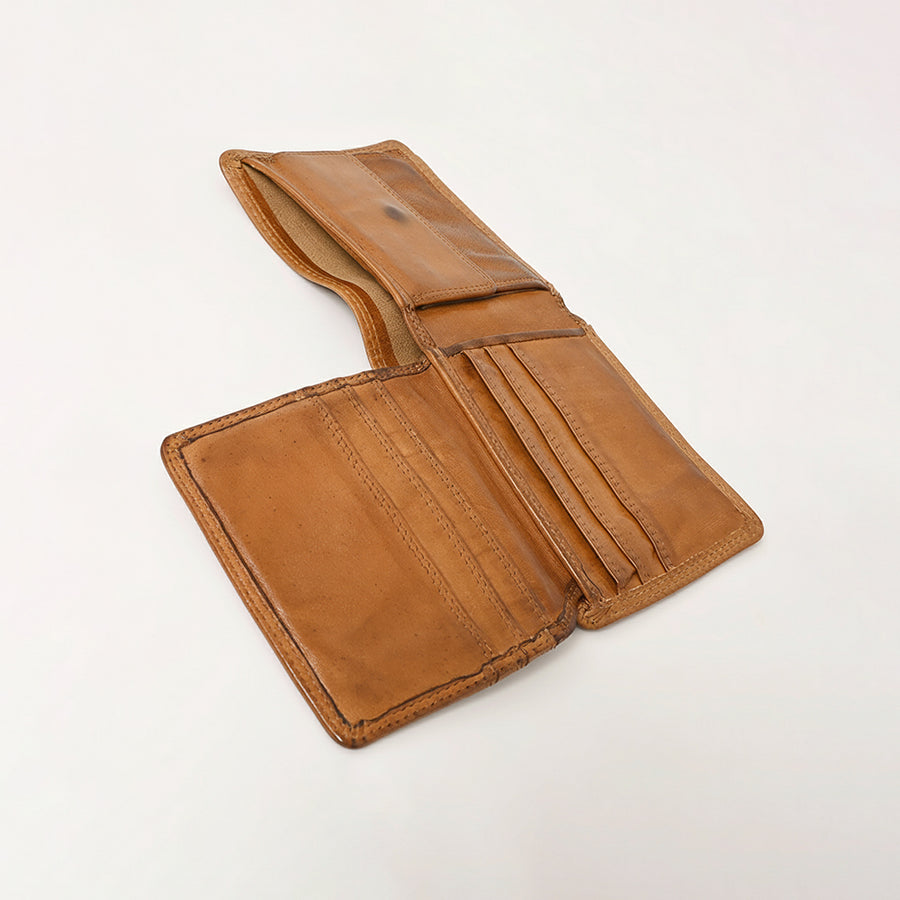 Spaghetti Western Swc450Tan Wallet Vintage Handmade Drum Dyed Genuine European Cowhide Leather Women Bag Western Handbag Purse
