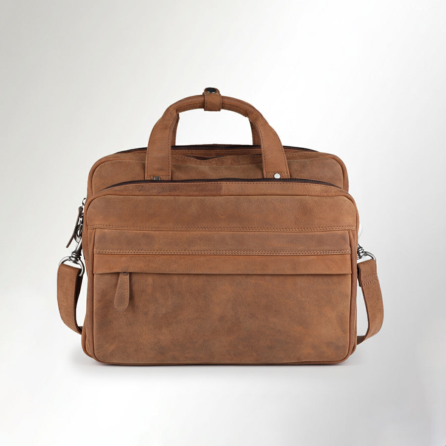 Spaghetti Western Swc422Brn Briefcase Vintage Handmade Drum Dyed Genuine European Cowhide Leather Women Bag Western Handbag Purse
