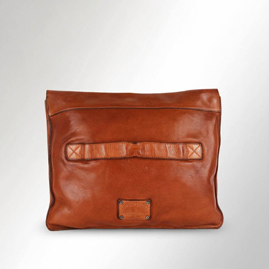Spaghetti Western Swc419Tan Clutch Vintage Handmade Drum Dyed Genuine European Cowhide Leather Women Bag Western Handbag Purse