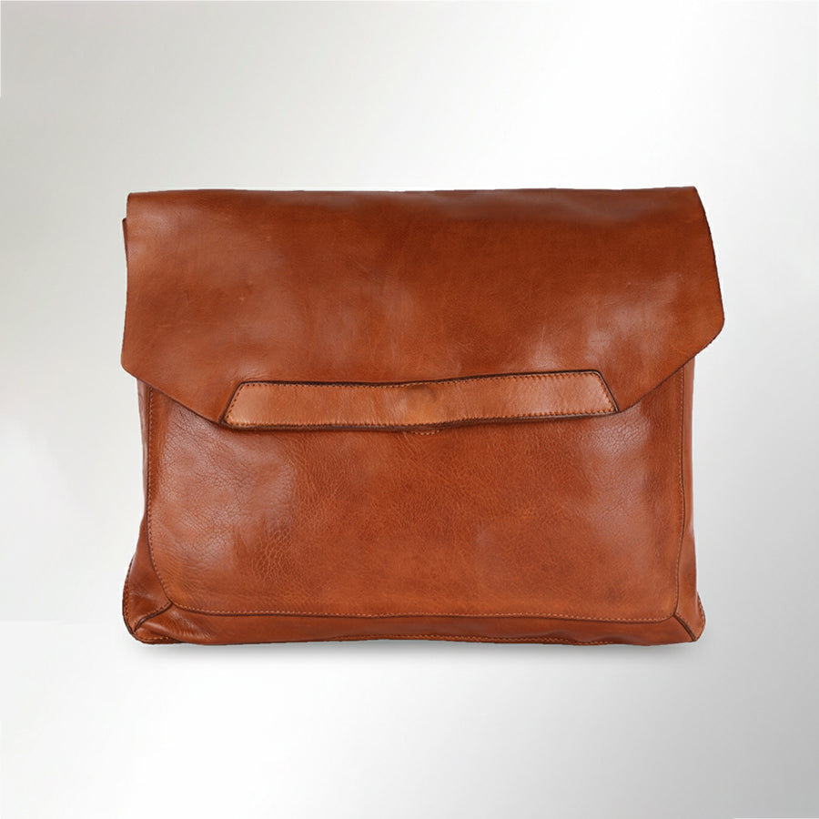 Spaghetti Western Swc419Tan Clutch Vintage Handmade Drum Dyed Genuine European Cowhide Leather Women Bag Western Handbag Purse
