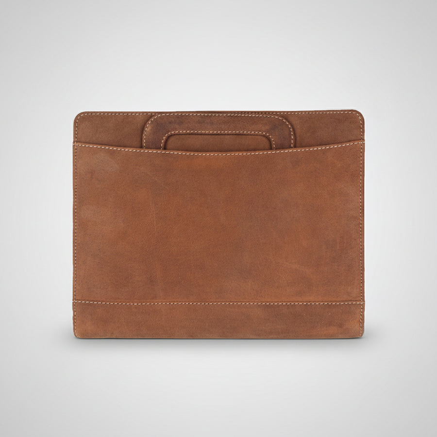 Spaghetti Western Swc420Brn Briefcase Vintage Handmade Drum Dyed Genuine European Cowhide Leather Women Bag Western Handbag Purse