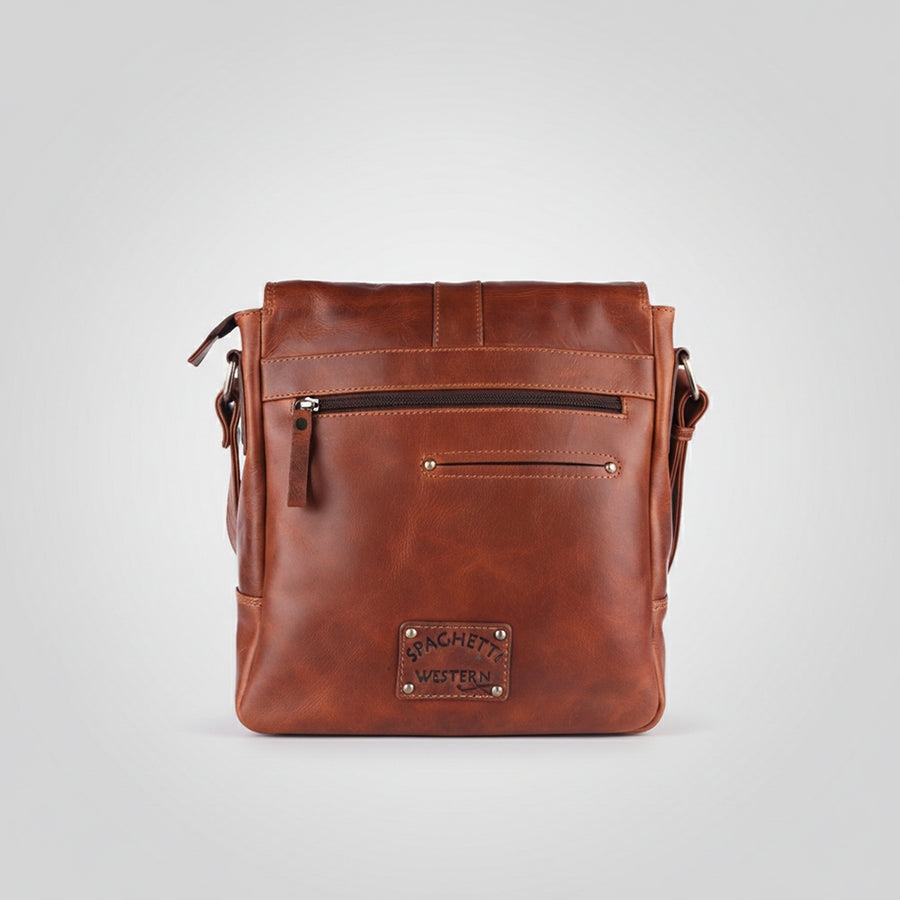 Spaghetti Western Swc428Tbrn Cross Body I Vintage Handmade Drum Dyed Genuine European Cowhide Leather Women Bag Western Handbag Purse