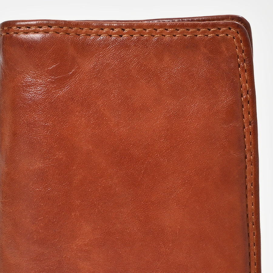 Spaghetti Western Swc437Cg Card-Holder Vintage Handmade Drum Dyed Genuine European Cowhide Leather Women Bag Western Handbag Purse
