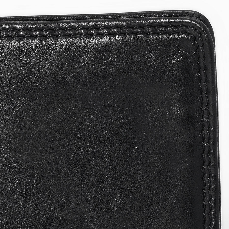 Spaghetti Western Swc444Blk Wallet Vintage Handmade Drum Dyed Genuine European Cowhide Leather Women Bag Western Handbag Purse