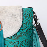 Ohlay Bags KBG166 Cross Body Hand Tooled Embossed Hair-On Genuine Leather Women Bag Western Handbag Purse