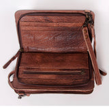 American Darling Clutch Hand Tooled Saddle Blanket Genuine Leather Western Women Bag Handbag Purse | for Cute