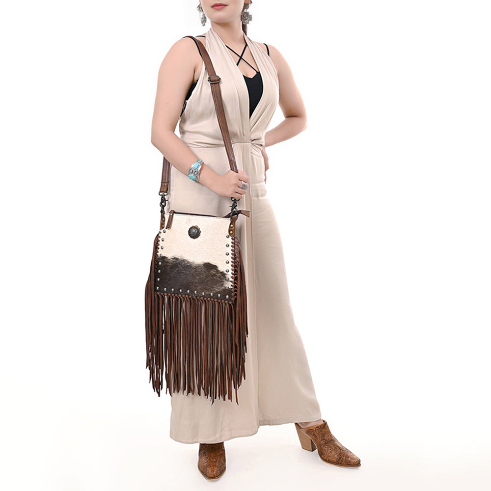American Darling Cross Body Hair on Genuine Leather Western Women Bag | Handbag Purse Crossbody for Cute