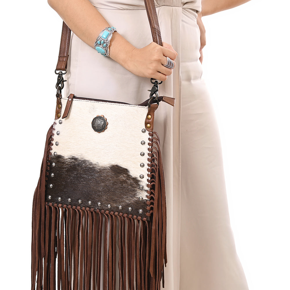 American Darling Cross Body Hair on Genuine Leather Western Women Bag | Handbag Purse Crossbody for Cute
