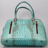 American Darling Tote Crocodile Embossed Genuine Leather Western Women Bag Handbag | for Cute Laptop