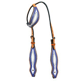 HILASON Western Horse Genuine American Leather One Ear Headstall Tan