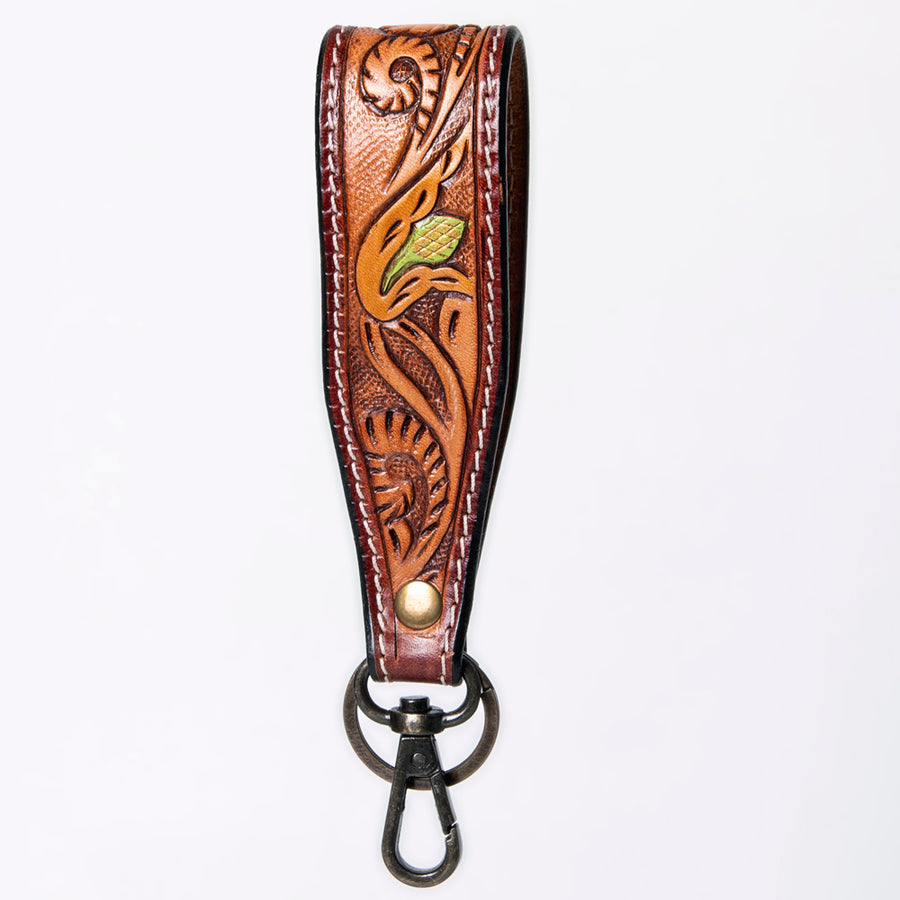 American Darling ADWSF126B Hand Tooled Genuine Leather Handle Strap by Hilason – Cowboy and equestrian accessories