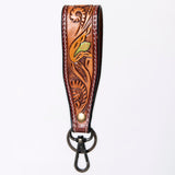 American Darling ADWSF126B Hand Tooled Genuine Leather Handle Strap For Wristlet Bags