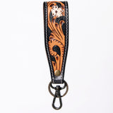 American Darling ADWSF126C Hand Tooled Genuine Leather Handle Strap For Wristlet Bags
