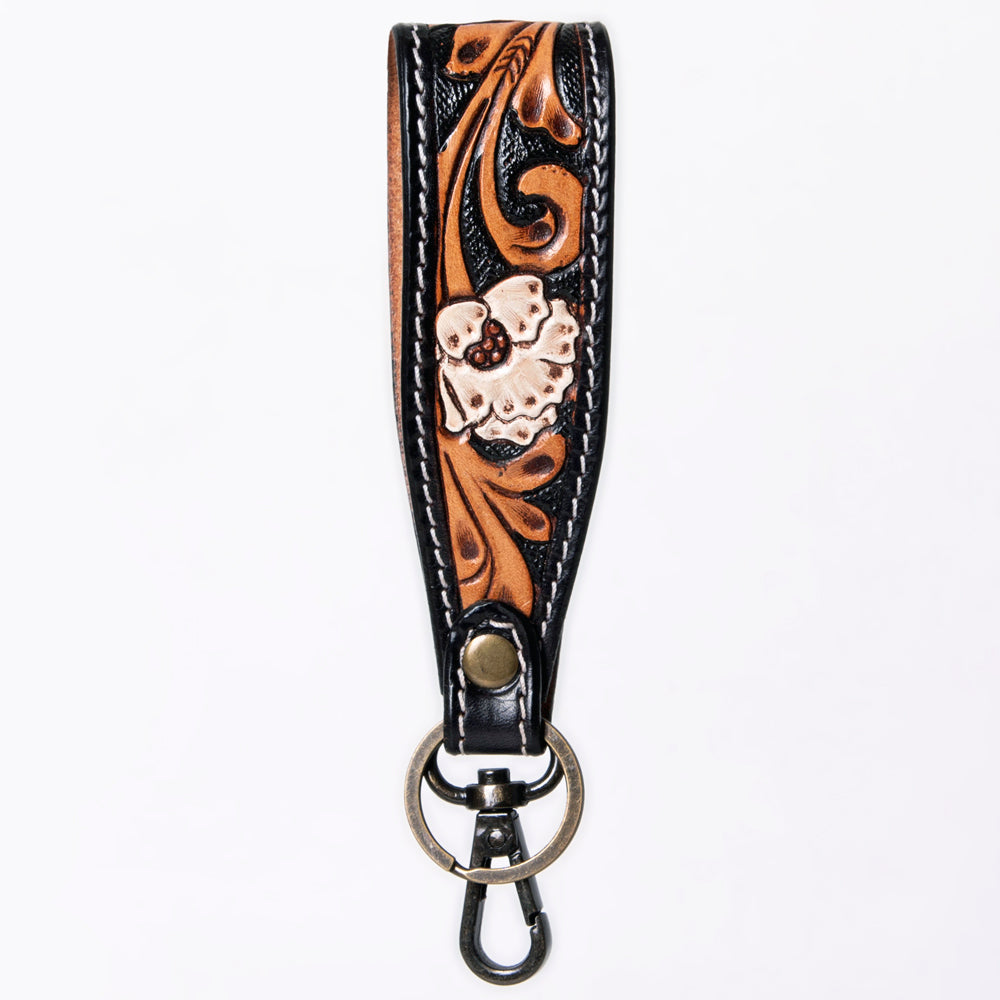 American Darling ADWSF126C Hand Tooled Genuine Leather Handle Strap For Wristlet Bags