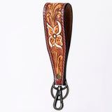American Darling ADWSF126E Hand Tooled Genuine Leather Handle Strap For Wristlet Bags