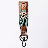 American Darling ADWSF126G Hand Tooled Genuine Leather Handle Strap For Wristlet Bags
