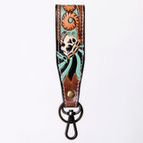 American Darling ADWSF126G Hand Tooled Genuine Leather Handle Strap For Wristlet Bags