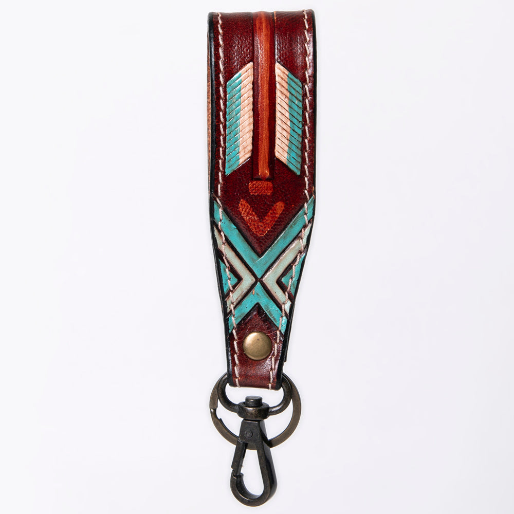 American Darling ADWSF126I Hand Tooled Genuine Leather Handle Strap For Wristlet Bags