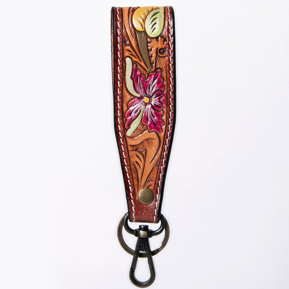 American Darling ADWSF126J Hand Tooled Genuine Leather Handle Strap For Wristlet Bags