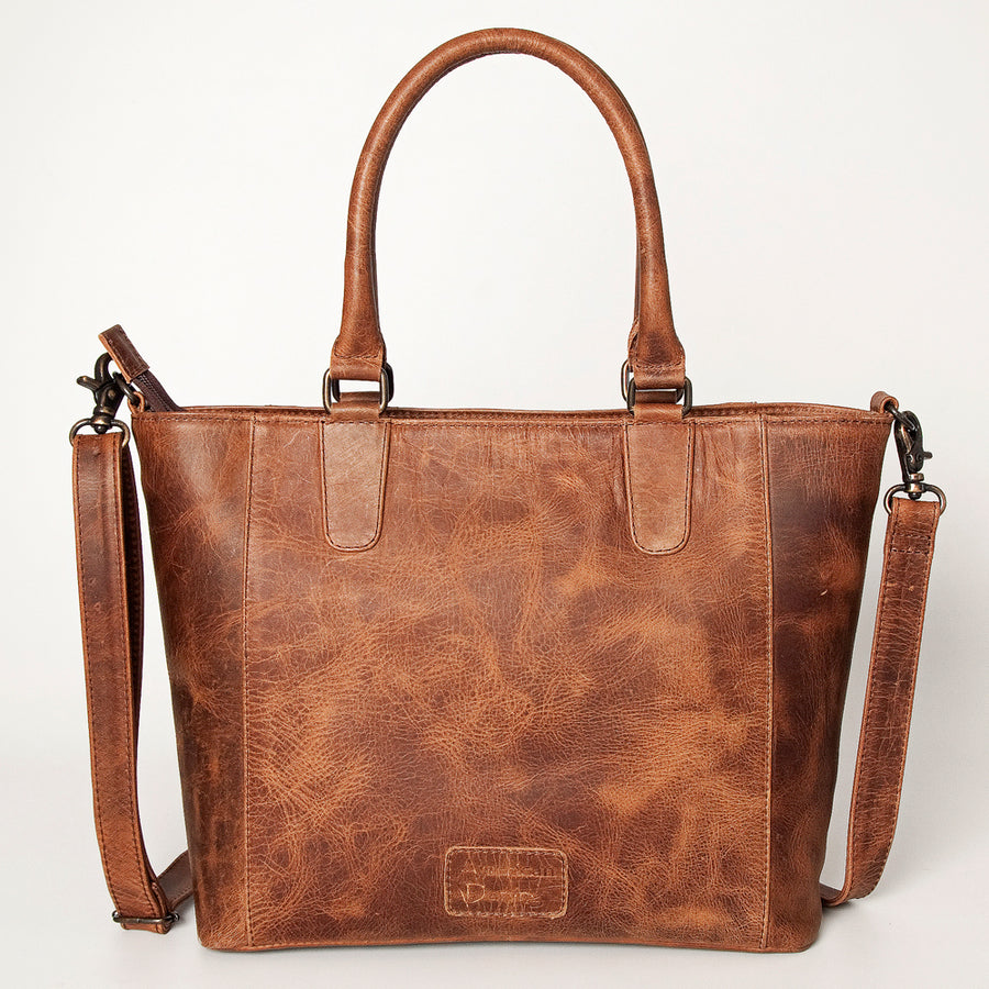 American Darling Tote Bag Genuine Full Grain Leather Western Shoulder Bag for Women with YKK Zipper Handcrafted Rugged Purse