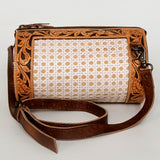 American Darling Duffel Hand Tooled Genuine Leather Western Women Bag | Handbag Duffle Weekend Travel Bags for