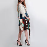 American Darling Messenger Bag Saddle Blanket Fabric Genuine Leather Western Women Handbag Purse | Cute