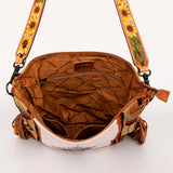 American Darling Messenger Bag Saddle Blanket Fabric Genuine Leather Western Women Handbag Purse | Cute