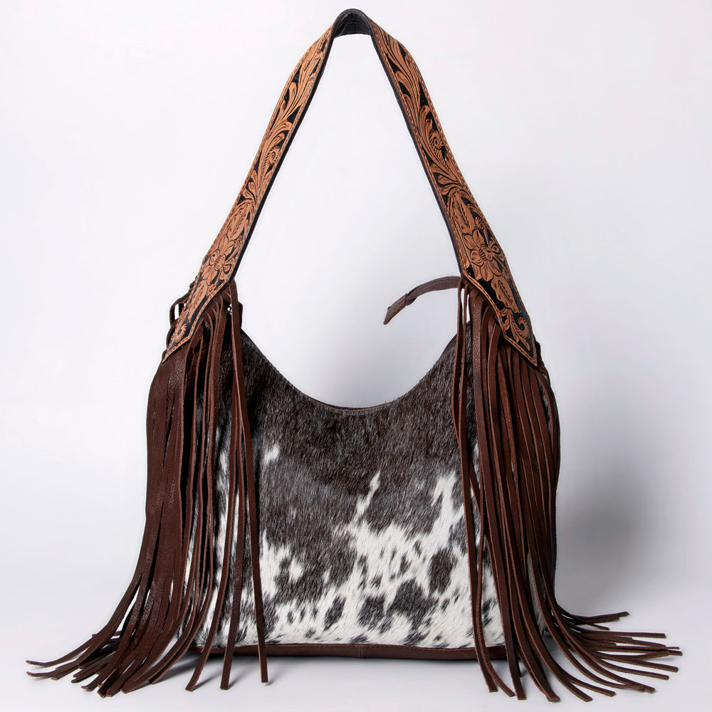 American Darling Hobo Hand Tooled Hair On Genuine Leather Western Women Bag | Handbag Purse Bags for Cute