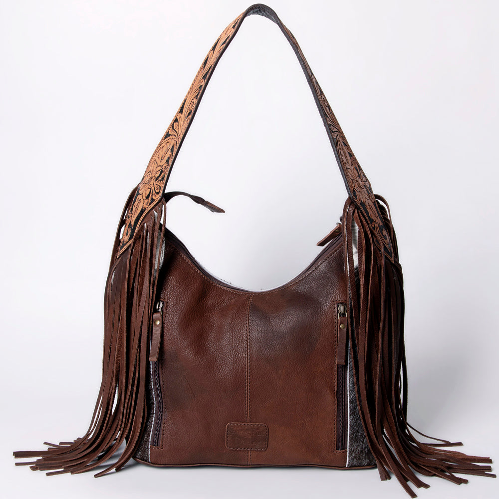 American Darling Hobo Hand Tooled Hair On Genuine Leather Western Women Bag | Handbag Purse Bags for Cute