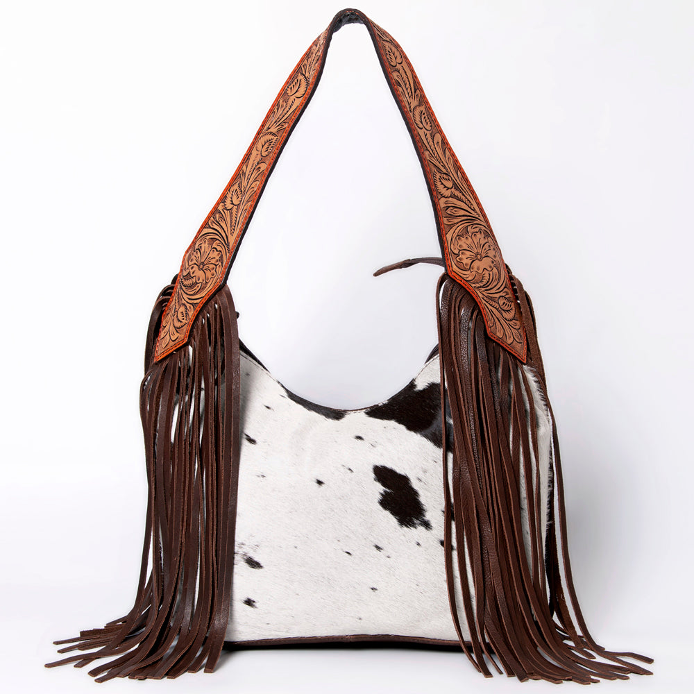 American Darling Hobo Hand Tooled Hair On Genuine Leather Western Women Bag | Handbag Purse Bags for Cute