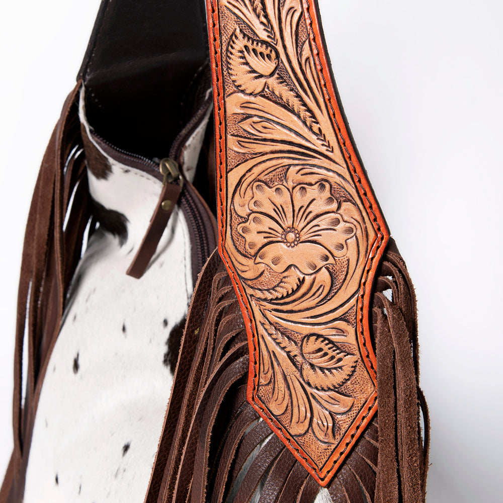 American Darling Hobo Hand Tooled Hair On Genuine Leather Western Women Bag | Handbag Purse Bags for Cute