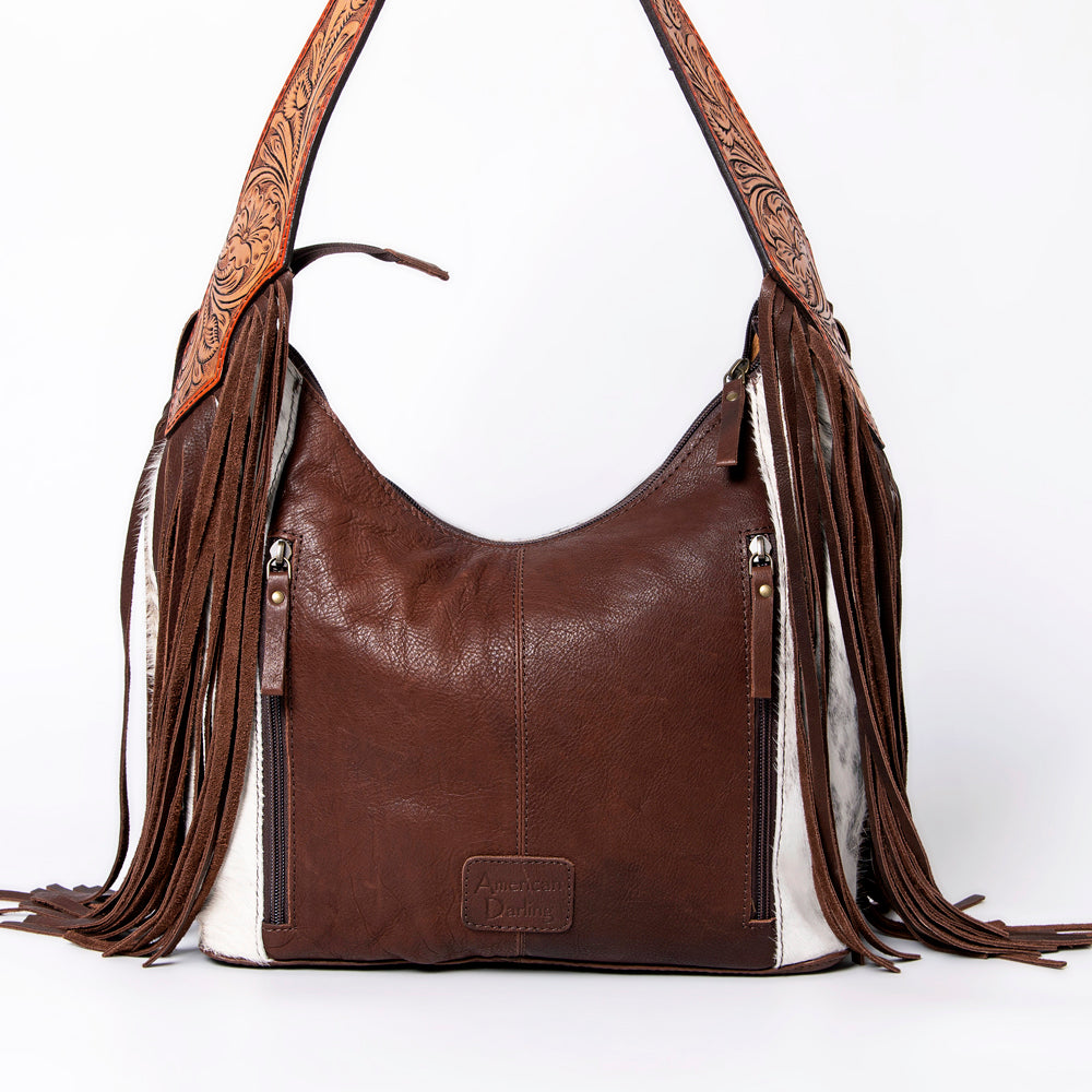 American Darling Hobo Hand Tooled Hair On Genuine Leather Western Women Bag | Handbag Purse Bags for Cute