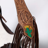 American Darling Hobo Hand Tooled Hair On Genuine Leather Western Women Bag | Handbag Purse Bags for Cute