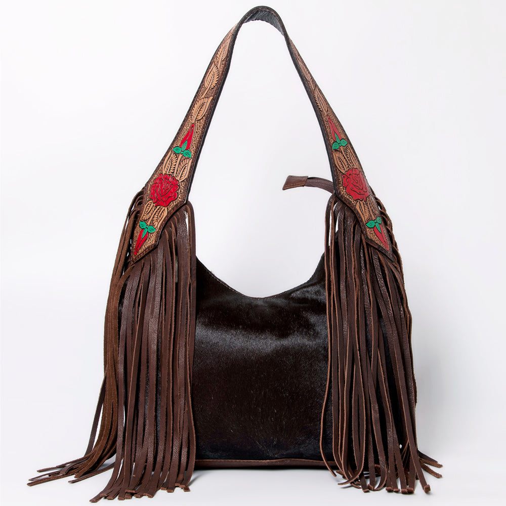 American Darling Hobo Hand Tooled Hair On Genuine Leather Western Women Bag | Handbag Purse Bags for Cute