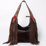 American Darling Hobo Hand Tooled Hair On Genuine Leather Western Women Bag | Handbag Purse Bags for Cute