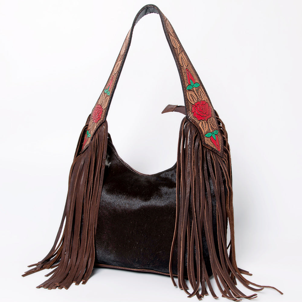 American Darling Hobo Hand Tooled Hair On Genuine Leather Western Women Bag | Handbag Purse Bags for Cute