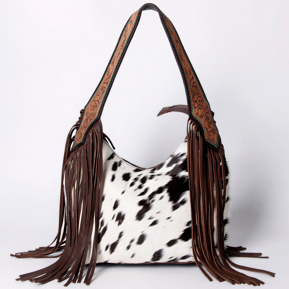 American Darling Hobo Hand Tooled Hair On Genuine Leather Western Women Bag | Handbag Purse Bags for Cute