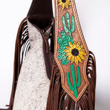 American Darling Hobo Hand Tooled Hair On Genuine Leather Western Women Bag | Handbag Purse Bags for Cute