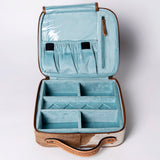 American Darling Jewelry Case Hand Tooled Hair-On Genuine Leather Women Bag Western Handbag Purse | Organizer for Travel