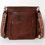 American Darling Large Crossbody Hand Tooled Genuine Leather Western Women Bag Handbag Purse | for Cute